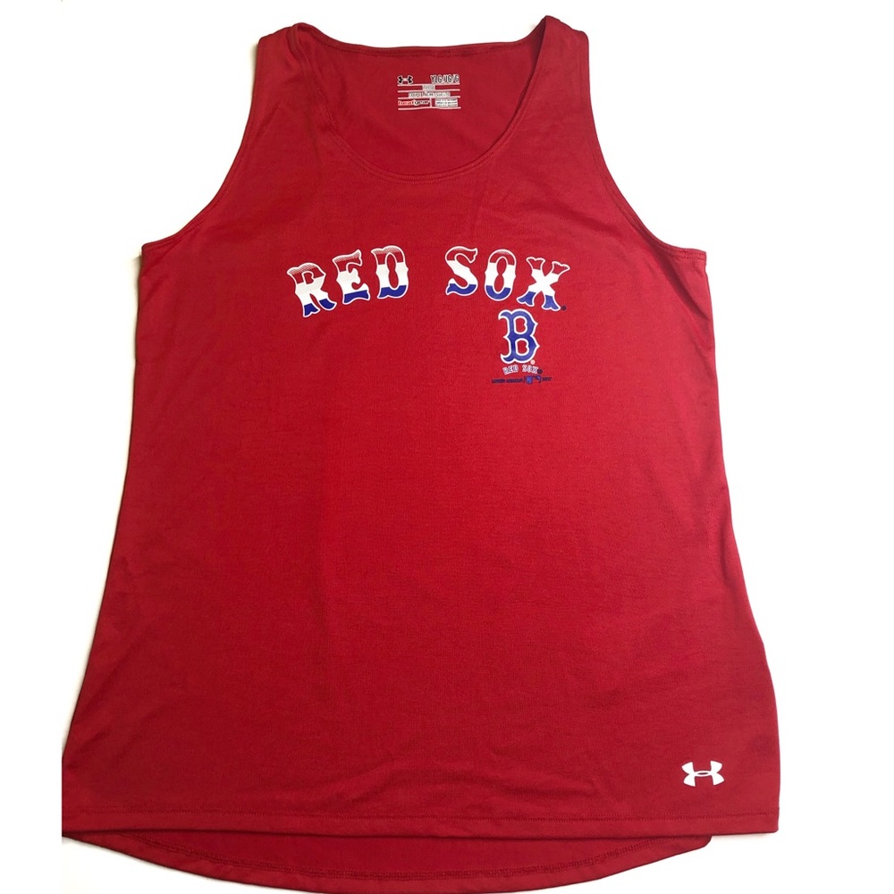 RED UNDER ARMOUR RED SOXS TANK TOP YLG